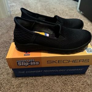 Black slip on shoes